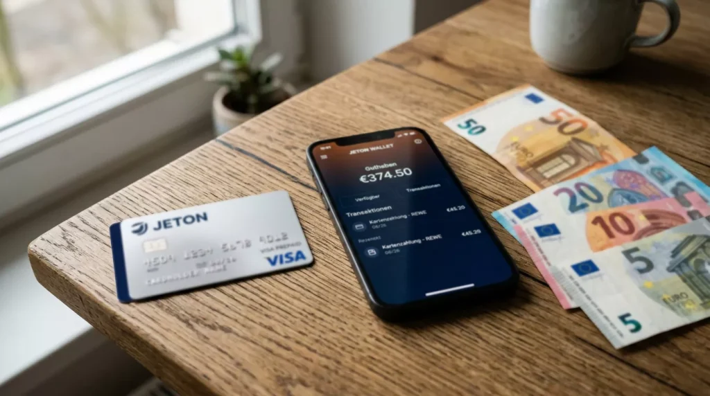 Jeton Visa Prepaid-Karte für Sportwetten-Gewinne abheben und ausgeben